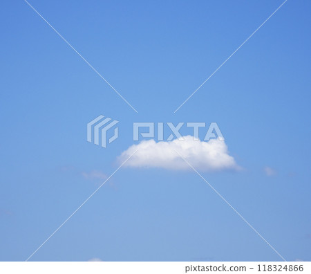 One cloud over the blue sky One cloud over the blue sky 118324866