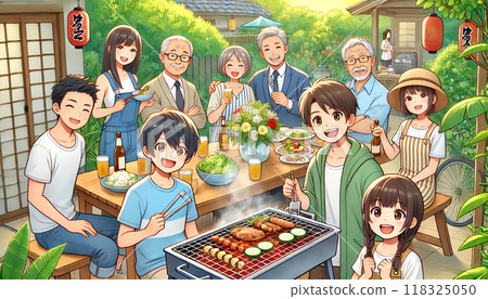 Barbecue in my garden 118325050