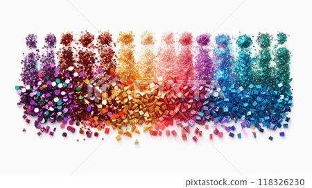 Nail glitters. Generative AI 118326230