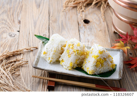 Corn rice ball 118326607