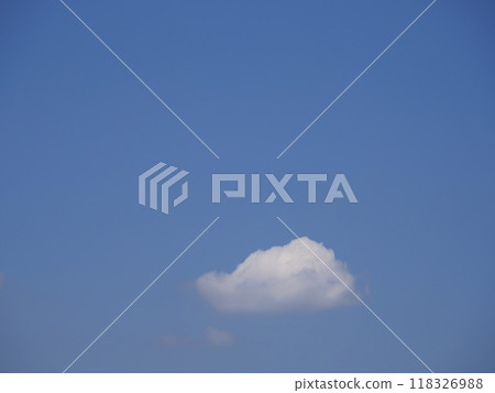 One cloud over the blue sky One cloud over the blue sky 118326988