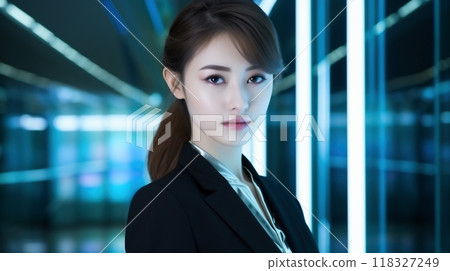 虛擬空間女商人1生成AI 118327249