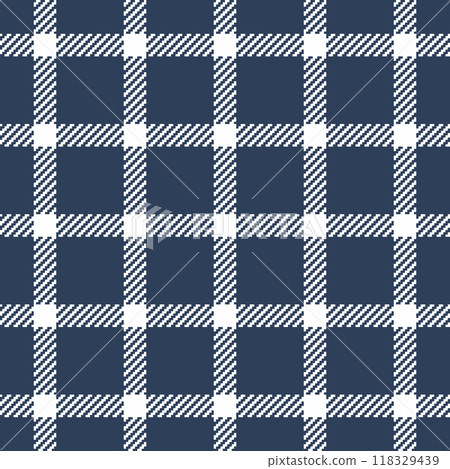 Textile design of textured plaid. Checkered fabric pattern swatch for shirt, dress, suit, wrapping paper print, invitation and gift card. 118329439