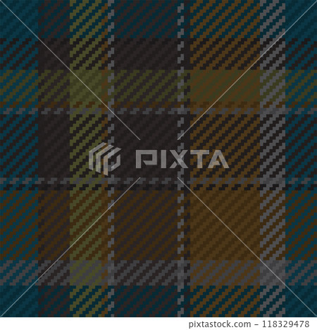 Seamless pattern of scottish tartan plaid. Repeatable background with check fabric texture. Vector backdrop striped textile print. Seamless pattern of scottish tartan plaid. Repeatable background with check fabric texture. Vector backdrop striped textile print. 118329478