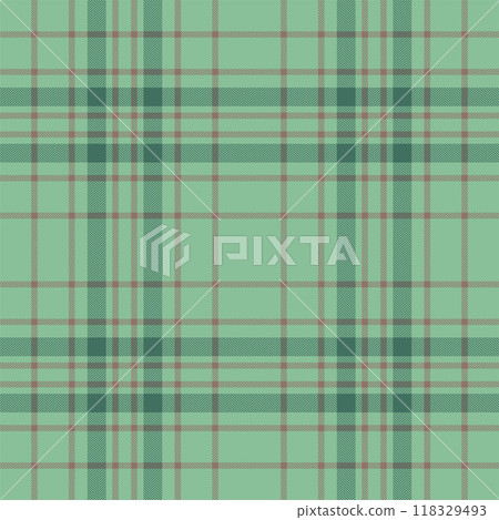 Plaid seamless pattern in green. Check fabric texture. Vector textile print. Plaid seamless pattern in green. Check fabric texture. Vector textile print. 118329493