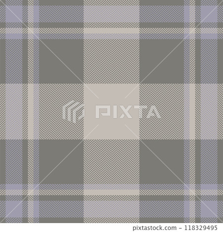 Plaid check pattern. Seamless fabric texture. Tartan textile print. 118329495