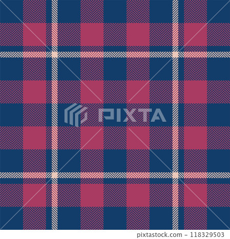 Plaid check pattern. Seamless fabric texture. Tartan textile print. Plaid check pattern. Seamless fabric texture. Tartan textile print. 118329503