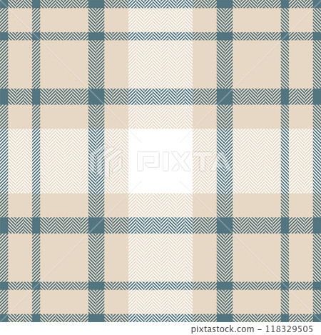 Plaid check pattern. Seamless fabric texture. Tartan textile print. 118329505
