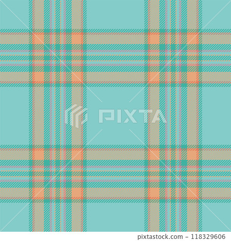 Plaid seamless pattern. Check fabric texture. Vector textile print. 118329606