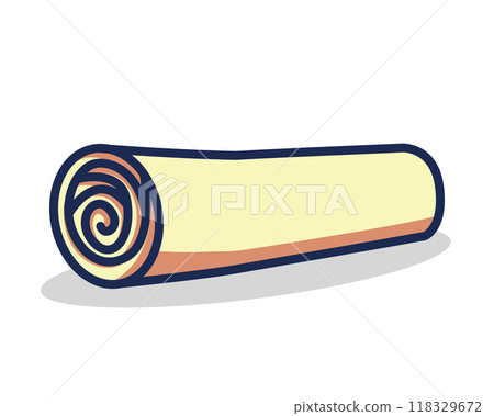 Graduation degree diploma of university, college, school, education certificate. Vintage scroll of document or roll letter manuscript. 118329672