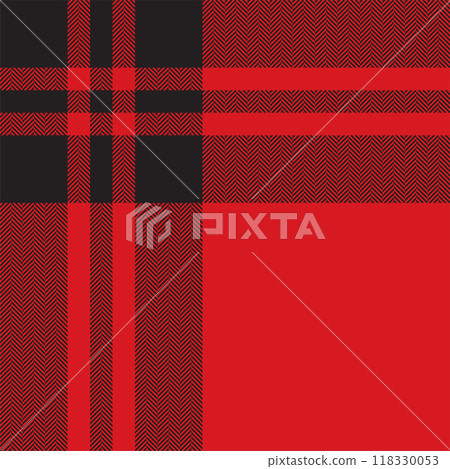 Plaid check pattern. Seamless fabric texture. Tartan textile print. 118330053