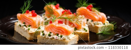 Delicious sandwiches with shrimps. Delicious sandwiches with shrimps. 118330118
