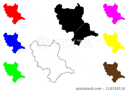 Rhein-Erft-Kreis district (Federal Republic of Germany, State of North Rhine-Westphalia, NRW, Cologne region) map vector illustration, scribble sketch Rhein Erft Kreis map Rhein-Erft-Kreis district (Federal Republic of Germany, State of North Rhine-Westphalia, NRW, Cologne region) map vector illustration, scribble sketch Rhein Erft Kreis map 118330518