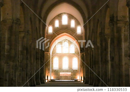 World Heritage Site of Fontenay, Cistercian Abbey, Burgundy, France 118330533