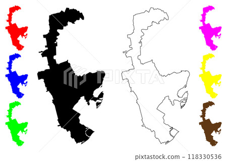 Rhein-Pfalz-Kreis district (Federal Republic of Germany, State of Rhineland-Palatinate) map vector illustration, scribble sketch Rhein Pfalz Kreis map Rhein-Pfalz-Kreis district (Federal Republic of Germany, State of Rhineland-Palatinate) map vector illustration, scribble sketch Rhein Pfalz Kreis map 118330536