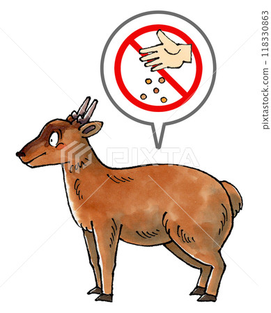 No feeding deer sign 118330863