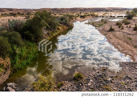 Clouds reflected in the Fish River Clouds reflected in the Fish River 118331262