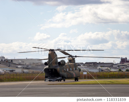 大型運輸直升機停泊在姚軍基地 118331839