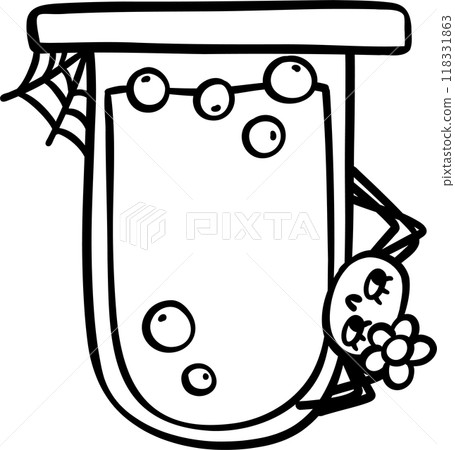 Groovy Retro School Supplies Halloween cartoon outline Groovy Retro School Supplies Halloween cartoon outline 118331863