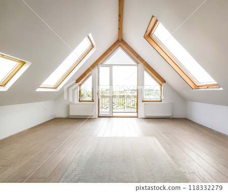 客製化住宅閣樓圖片素材 118332279