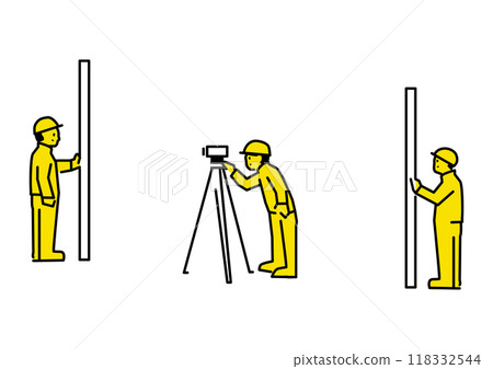 Illustration of height difference survey 118332544