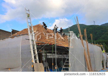 大內宿（茅草屋頂改建工程） 118332635