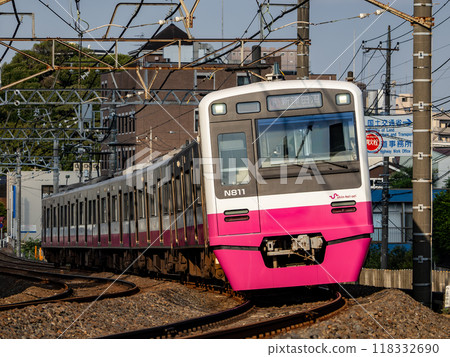 Shin-Keisei Electric Railway N800 series running on the Shin-Keisei Line 118332690