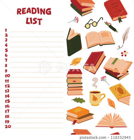 Books and paper on white background 118332945