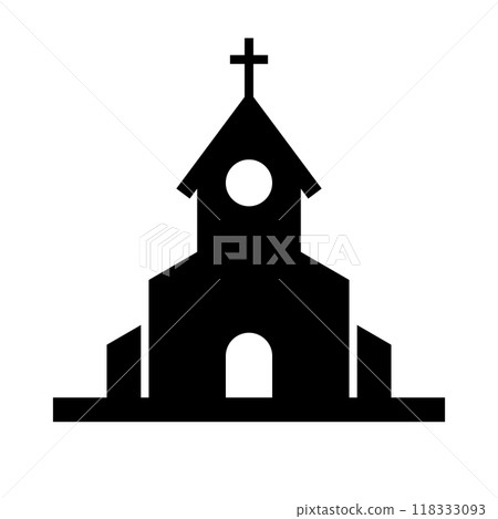 Church silhouette Church silhouette 118333093