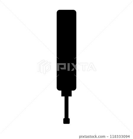 Cricket Bat Silhouette Cricket Bat Silhouette 118333094
