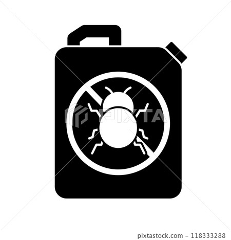 殺蟲劑/殺蟲劑剪影 118333288