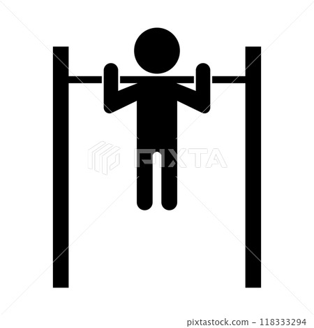 Pull-ups silhouette 118333294