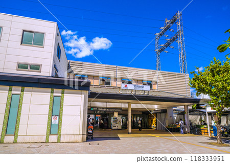 Kawasaki cityscape in Japan View of Tokyu Dentetsu Miyazaki-dai Station etc. Kawasaki cityscape in Japan View of Tokyu Dentetsu Miyazaki-dai Station etc. 118333951