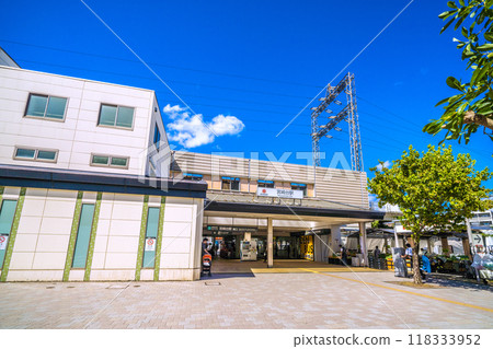 Kawasaki cityscape in Japan View of Tokyu Dentetsu Miyazaki-dai Station etc. Kawasaki cityscape in Japan View of Tokyu Dentetsu Miyazaki-dai Station etc. 118333952