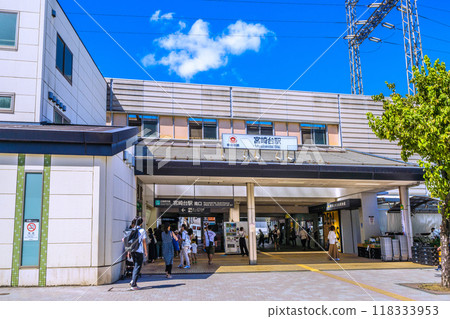 Kawasaki cityscape in Japan View of Tokyu Dentetsu Miyazaki-dai Station etc. 118333953