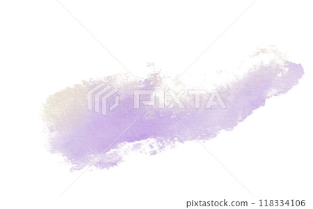 Abstract watercolor purple and yellow colors dynamic spot on transparent background for postcards, websites, invitations, flyers, packaging products, patterns, any composition. 118334106