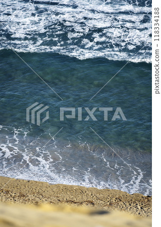 Summer in Tottori Prefecture: View of the Sea of Japan from the back of a horse on the Tottori Sand Dunes Summer in Tottori Prefecture: View of the Sea of Japan from the back of a horse on the Tottori Sand Dunes 118334188