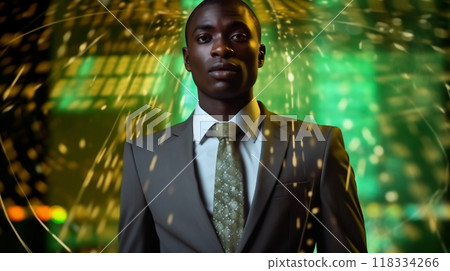 Virtual space business man seven Generative AI Virtual space business man seven Generative AI 118334266