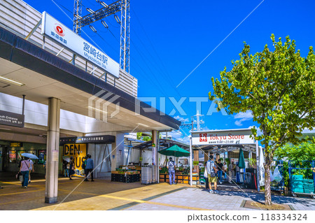 Kawasaki cityscape in Japan View of Tokyu Dentetsu Miyazaki-dai Station etc. 118334324