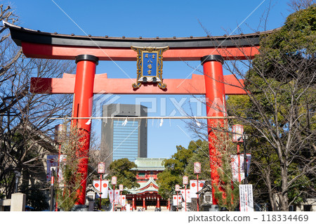 新年期間的富岡八幡宮,東京門前仲町 新年期間的富岡八幡宮,東京門前仲町 118334469