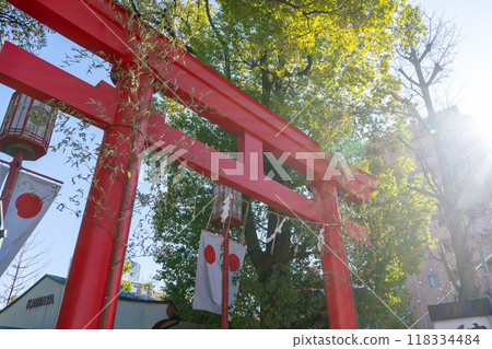 新年期間的富岡八幡宮,東京門前仲町 新年期間的富岡八幡宮,東京門前仲町 118334484