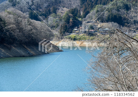 早春的奧多摩湖風景 118334562