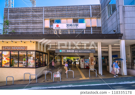 日本川崎市容景觀東急電鐵宮崎岱站等景觀 118335178