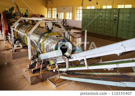 Machines inside the tea factory Machines inside the tea factory 118335407