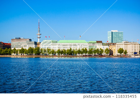 Hamburg city centre view, Germany 118335455