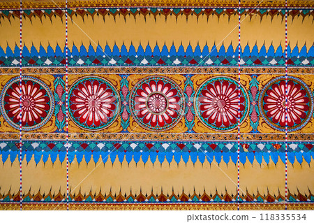 Floral pattern, Thirumalai Nayak Palace 118335534