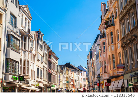 Pedestrian street in Bonn, Germany 118335546