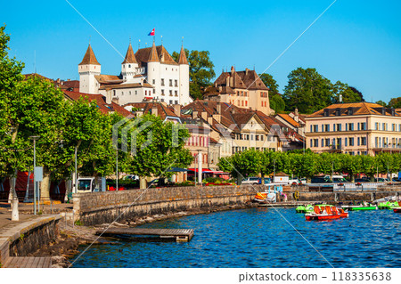 Nyon town on Lake Geneva Nyon town on Lake Geneva 118335638