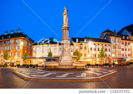 Waltherplatz main square in Bolzano 118335702