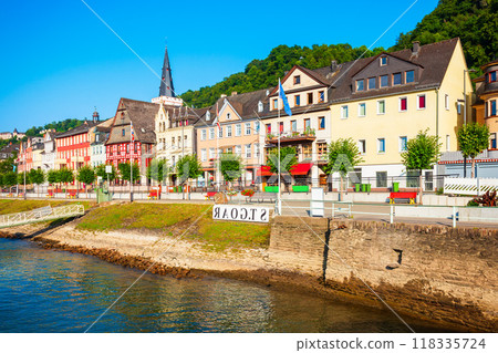 Sankt Goar town in Germany Sankt Goar town in Germany 118335724